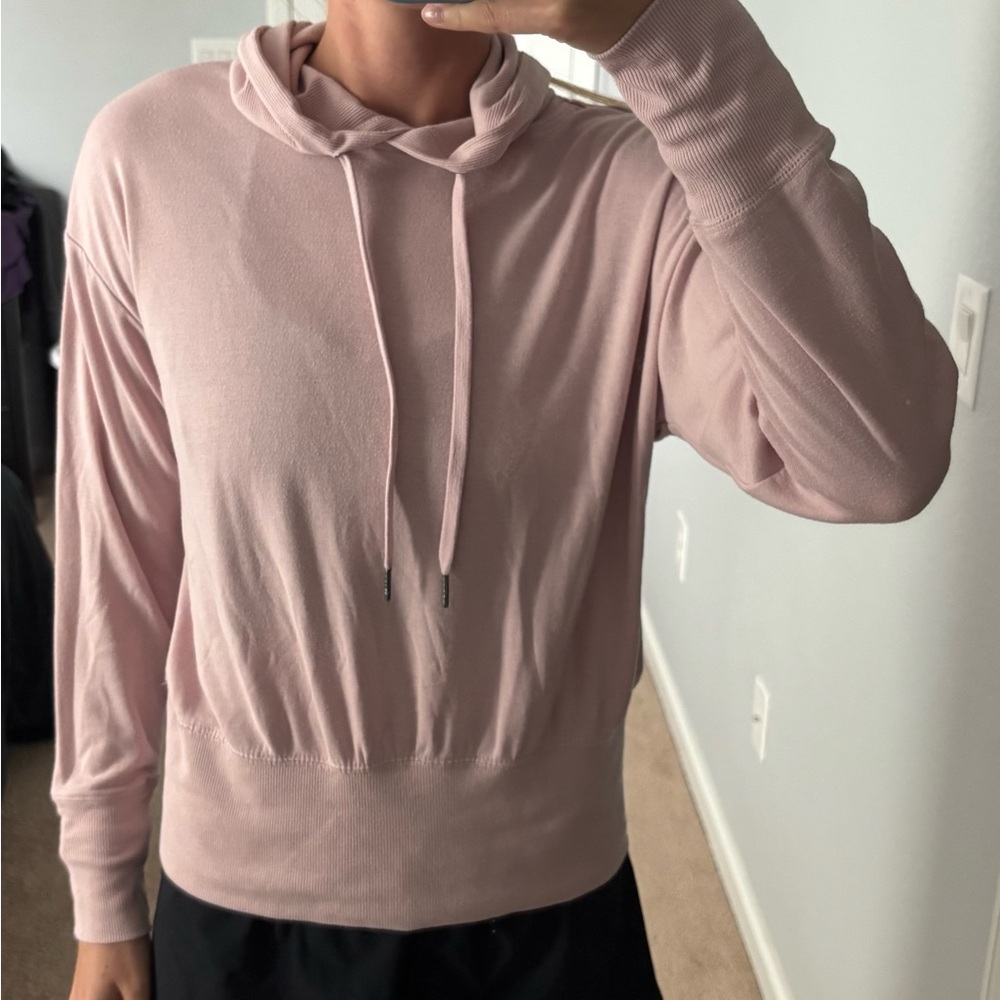 GAIAM Light Pink Cowl Neck Sweater